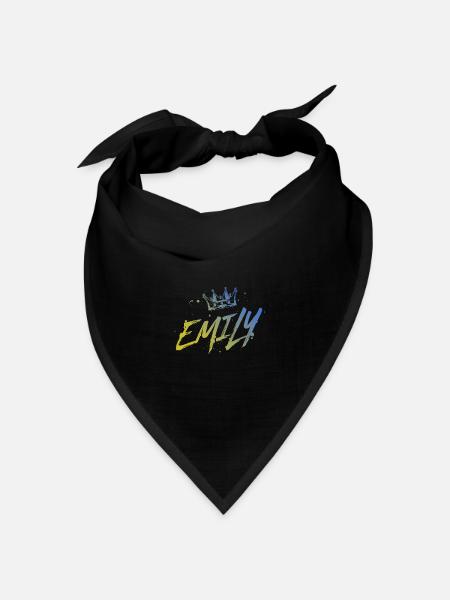 Emily - Bandana Dreieckstuch - Schwarz