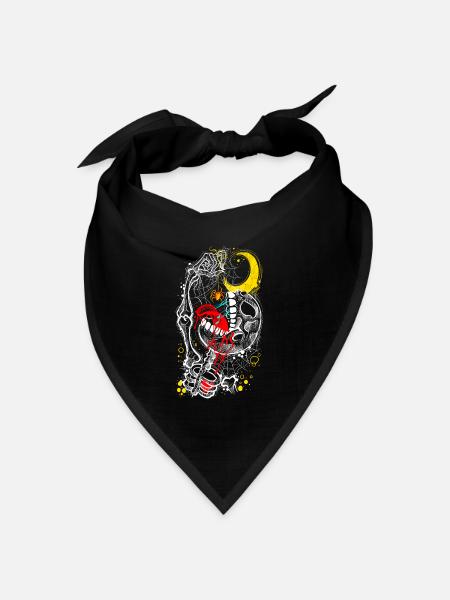 Gothic - Bandana Dreieckstuch - Schwarz