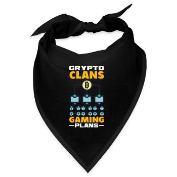 Cryptocurrency Rewards Gaming Blockchain Gamer - Bandana Dreieckstuch - Schwarz - Vorne