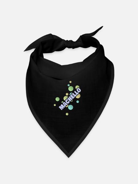 Uni Machello - Bandana Dreieckstuch - Schwarz