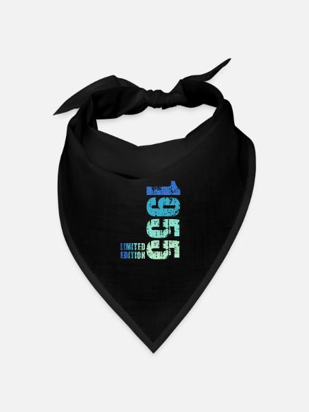 70. Geburtstag Jahrgang 1955 - Bandana Dreieckstuch - Schwarz