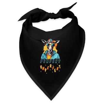 PERFEKT UNPERFEKT - Tierisch Cool - Bandana Dreieckstuch - Schwarz - Vorne