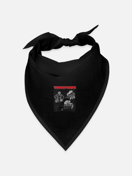 Maschinenbau-Reparatur-Maschinen-lustiges Geschenk - Bandana Dreieckstuch - Schwarz