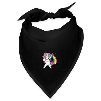Paintball Einhorn Paintball Spieler Paintball - Bandana Dreieckstuch - Schwarz - Vorne