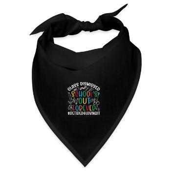 Lehrer In Rente Pensionierter Lehrer Ruhestand - Bandana Dreieckstuch - Schwarz - Vorne