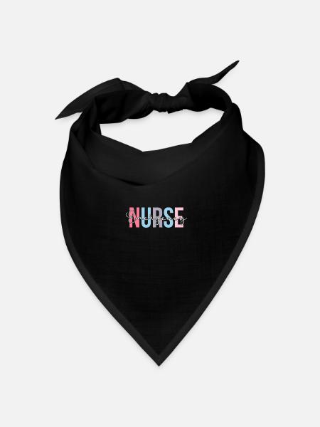 Notfallkrankenschwester Krankenpfleger Notaufnahme - Bandana Dreieckstuch - Schwarz