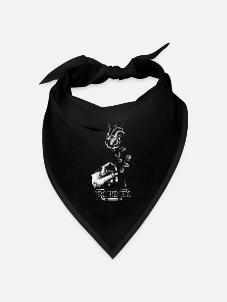 "Der Duft" - Bandana Dreieckstuch - Schwarz