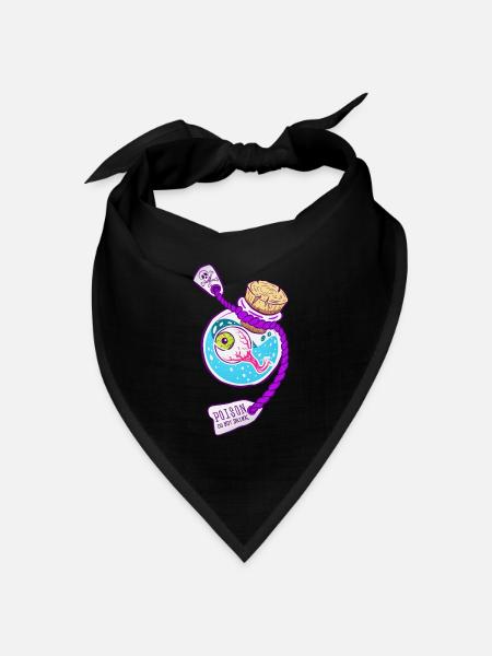 Poison Eye - Bandana Dreieckstuch - Schwarz