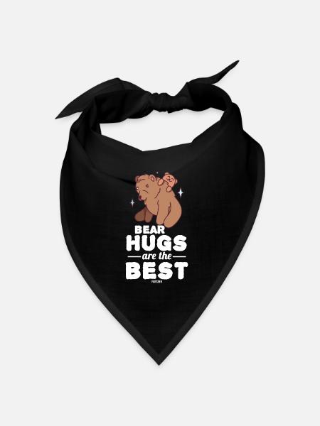 Bär Waldbewohner Braunbär Schwarzbär - Bandana Dreieckstuch - Schwarz