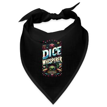 Dice Whisperer 10 - Bandana Dreieckstuch - Schwarz - Vorne