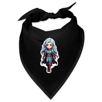 Dungeons & Dragon Magierin - Bandana Dreieckstuch - Schwarz - Vorne