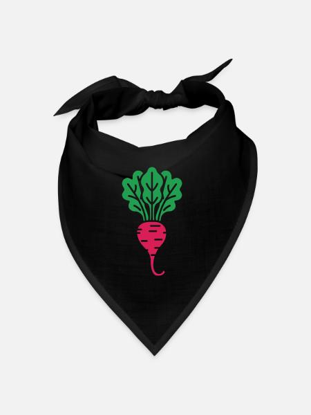 Rübe - Bandana Dreieckstuch - Schwarz