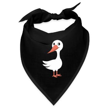 Storch - Bandana Dreieckstuch - Schwarz - Vorne
