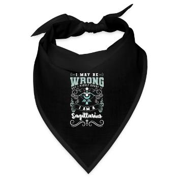 Sternzeichen November - Bandana Dreieckstuch - Schwarz - Vorne