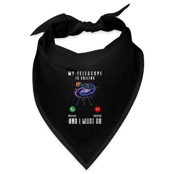 Universum Stern Weltraum Astronom - Bandana Dreieckstuch - Schwarz - Vorne