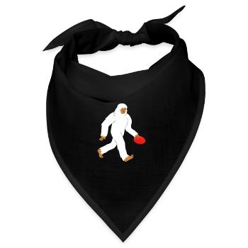 discgolf discgolfspieler frisbeescheibe frisbee - Bandana Dreieckstuch - Schwarz - Vorne