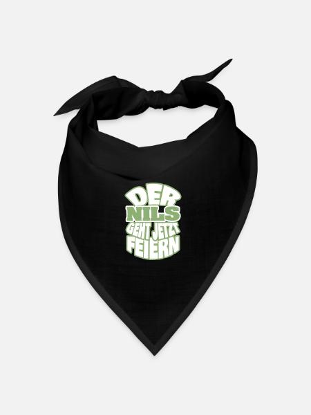 Nils - Bandana Dreieckstuch - Schwarz