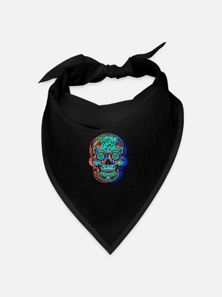 CALAVERA TAG DER TOTEN - Bandana Dreieckstuch - Schwarz