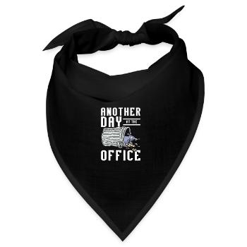 Funny rat another day at the office - Bandana Dreieckstuch - Schwarz - Vorne