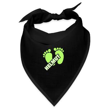 Helmut - Bandana Dreieckstuch - Schwarz - Vorne