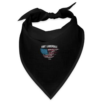 Fort Lauderdale - Bandana Dreieckstuch - Schwarz - Vorne