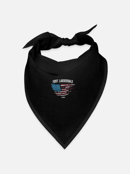 Fort Lauderdale - Bandana Dreieckstuch - Schwarz