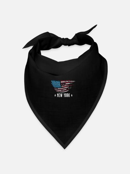 New york - Bandana Dreieckstuch - Schwarz