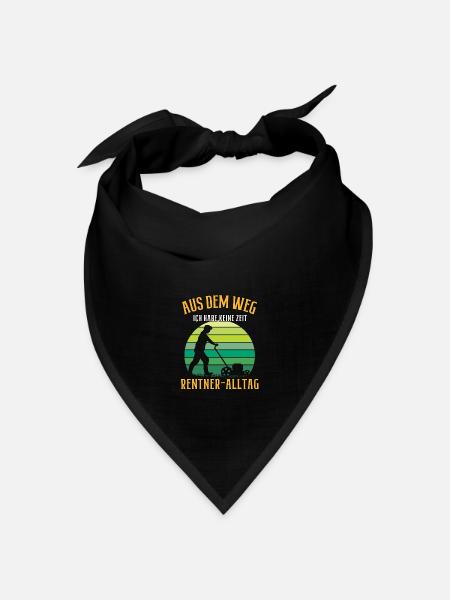 Aus dem Weg ich bin Rentner Hobby Gärtner Garten - Bandana Dreieckstuch - Schwarz