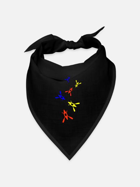 Kanu Bunt - Bandana Dreieckstuch - Schwarz