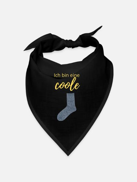 coole Socke - Bandana Dreieckstuch - Schwarz