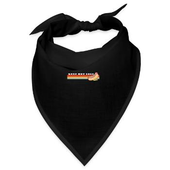 Keep Hot Dogs $ 1.50 Dollar Männer Frauen Vintage 4. - Bandana Dreieckstuch - Schwarz - Vorne