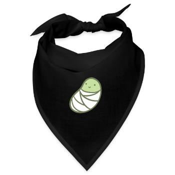 Süße Bohne - Bandana Dreieckstuch - Schwarz - Vorne