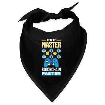 Cryptocurrency Rewards Gaming Blockchain Gamer - Bandana Dreieckstuch - Schwarz - Vorne