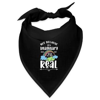 Fantasie Magisch Prinzessin - Bandana Dreieckstuch - Schwarz - Vorne