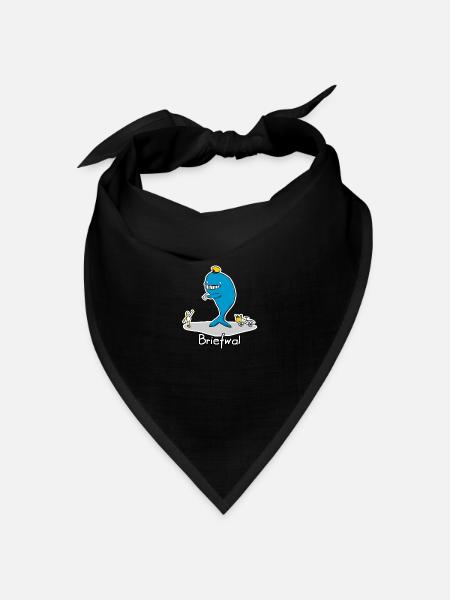 Briefwal - Bandana Dreieckstuch - Schwarz