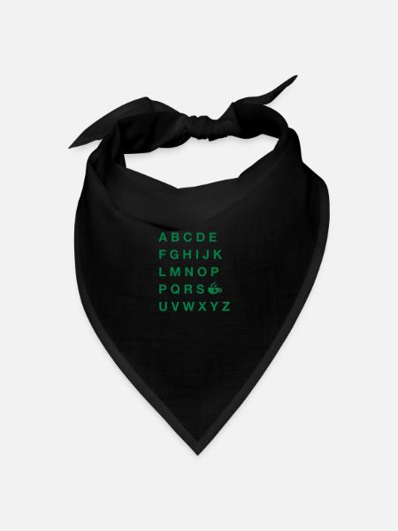 ABC-Tea - Bandana Dreieckstuch - Schwarz
