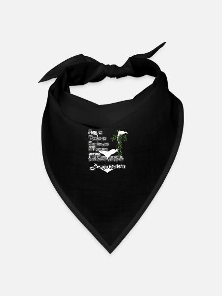 Jahwe Jeshua Lion Cross - Bandana Dreieckstuch - Schwarz