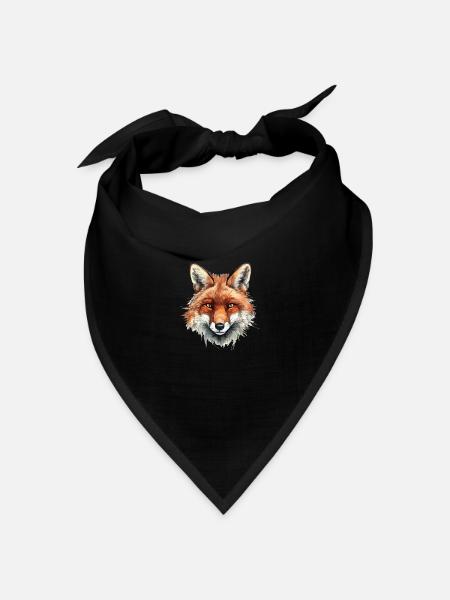 Naturfuchs - Bandana Dreieckstuch - Schwarz
