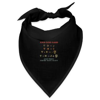 Maxwell Gleichung Vintage Retro - Bandana Dreieckstuch - Schwarz - Vorne