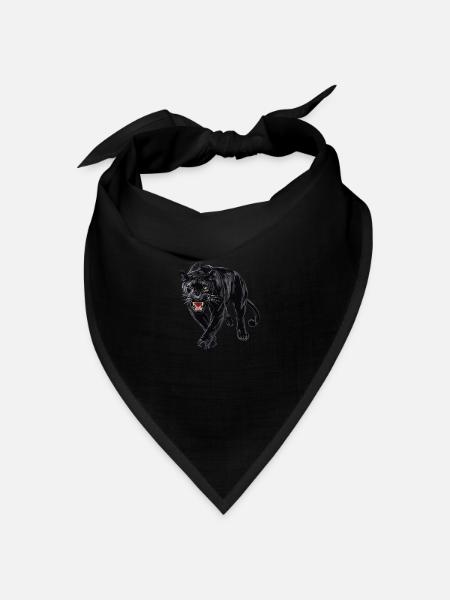 Panther - Bandana Dreieckstuch - Schwarz