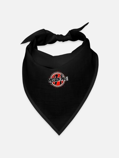 Hecht Angeln Logo - Bandana Dreieckstuch - Schwarz