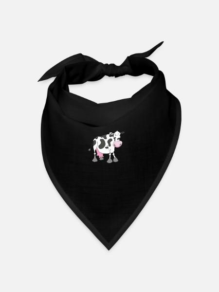 kuh - Bandana Dreieckstuch - Schwarz