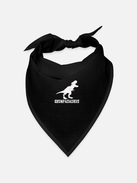 Best Grumpa Dinosaur Grumpasaurus T Shirts For Fat - Bandana Dreieckstuch - Schwarz