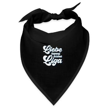 LIEBE KENNT KEINE LIGA - Bandana Dreieckstuch - Schwarz - Vorne