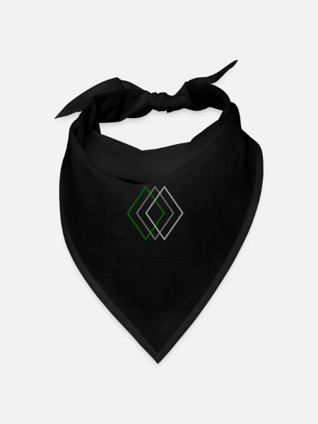 Trinity II - Bandana Dreieckstuch - Schwarz