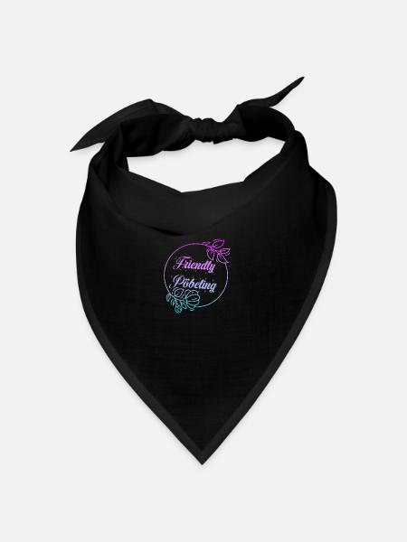 Friendly Pöbeling - Bandana Dreieckstuch - Schwarz