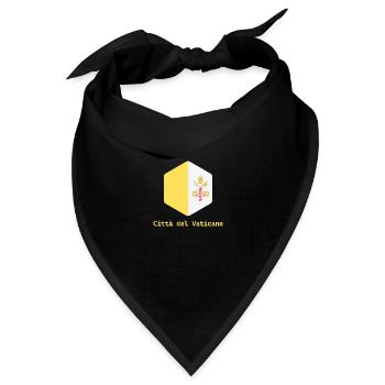 Vatikanstadt - Bandana Dreieckstuch - Schwarz - Vorne