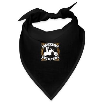 Trombone Player Biker Easy Rider Slider Funny - Bandana Dreieckstuch - Schwarz - Vorne