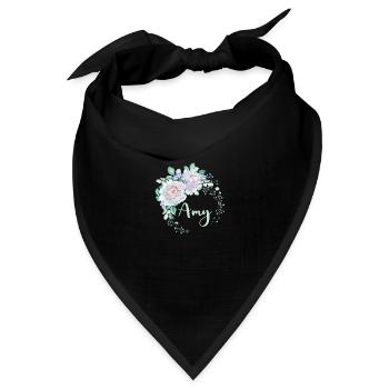Für Amy - Bandana Dreieckstuch - Schwarz - Vorne