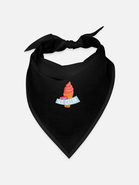 Sommer - Bandana Dreieckstuch - Schwarz